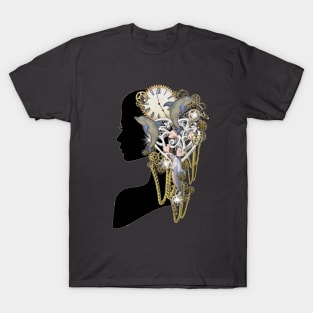 Trendy-Steampunk woman profile T-Shirt